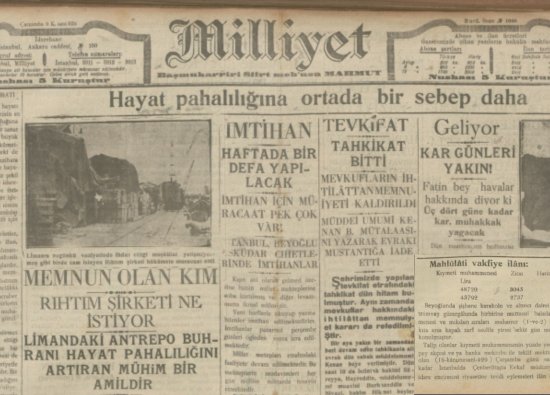 1929 Yılında Beyoğlu'nda Arsa Fiyatları