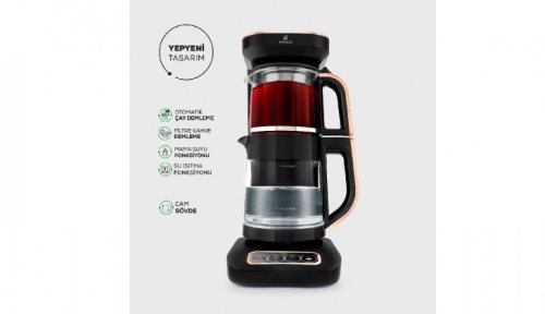 Karaca Çaysever Robotea Pro Connect 4 in 1 Konuşan Otomatik Cam Çay Makinesi - Özellikleri ve Fiyatı
